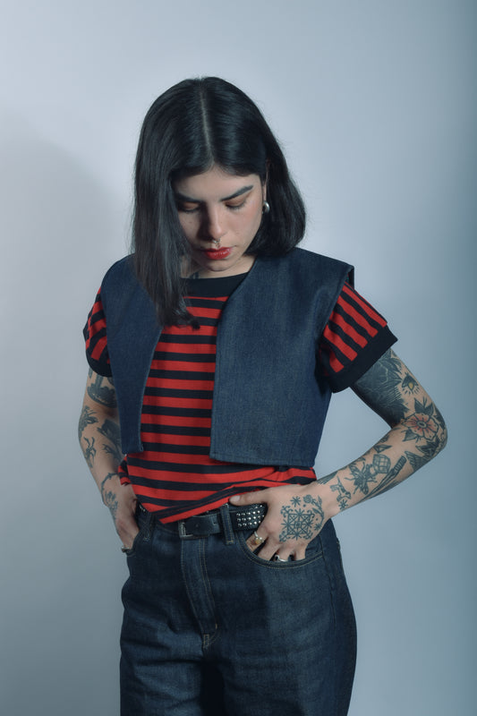 Bolero Denim tartán