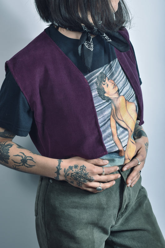 Bolero Cotelé burdeo