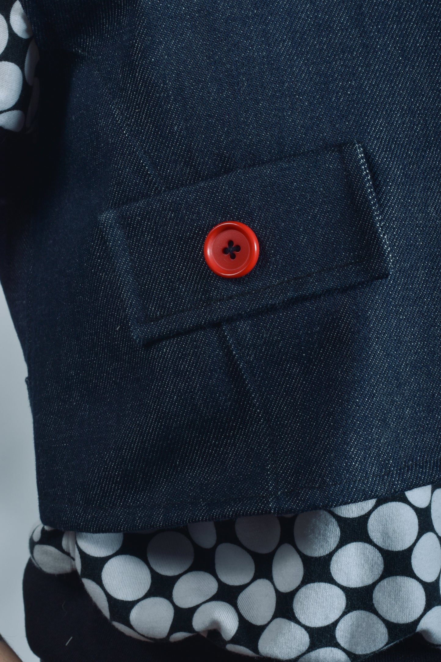 Chaqueta sin mangas Denim