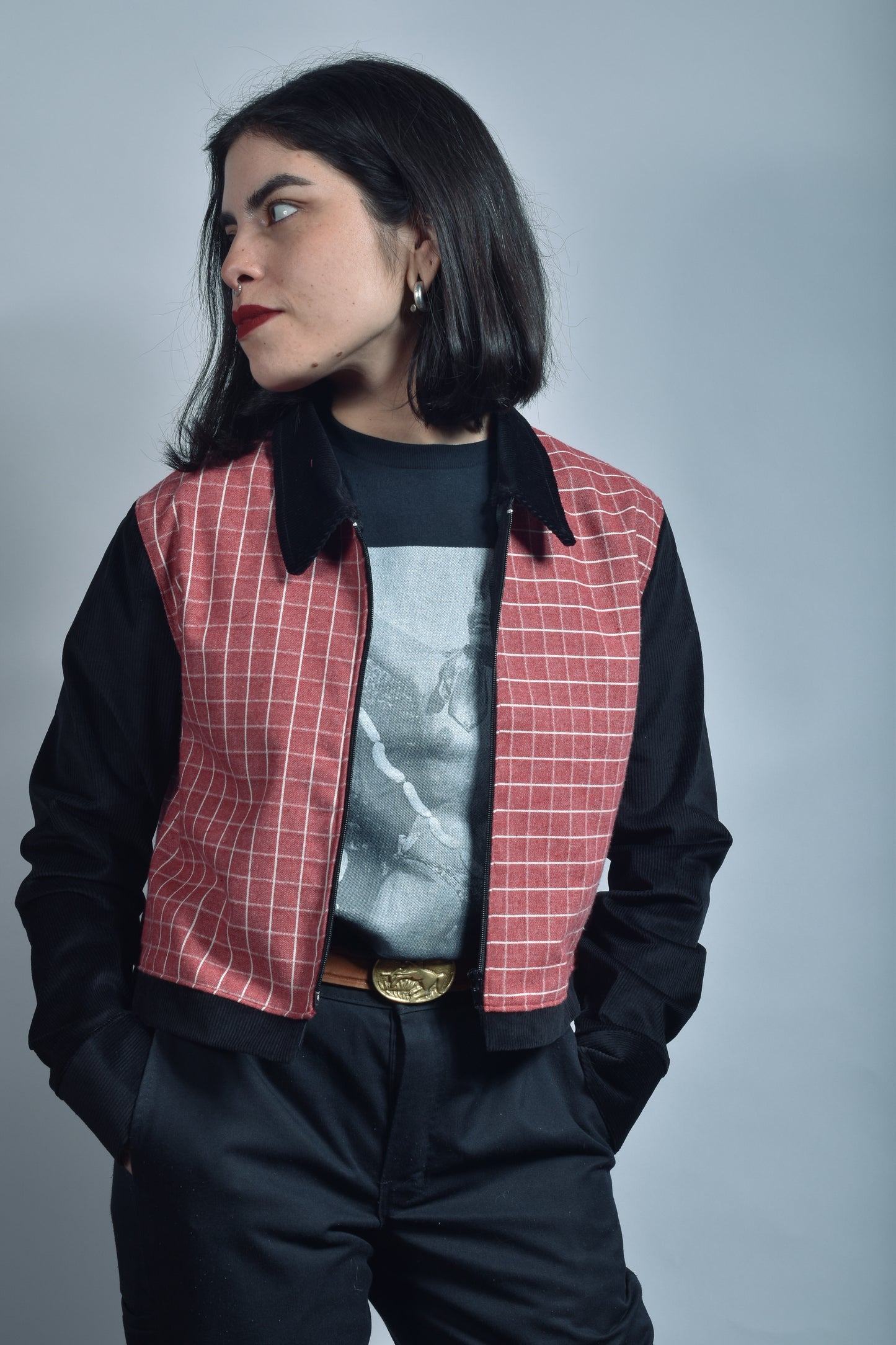 Chaqueta Lanilla cuadros #2