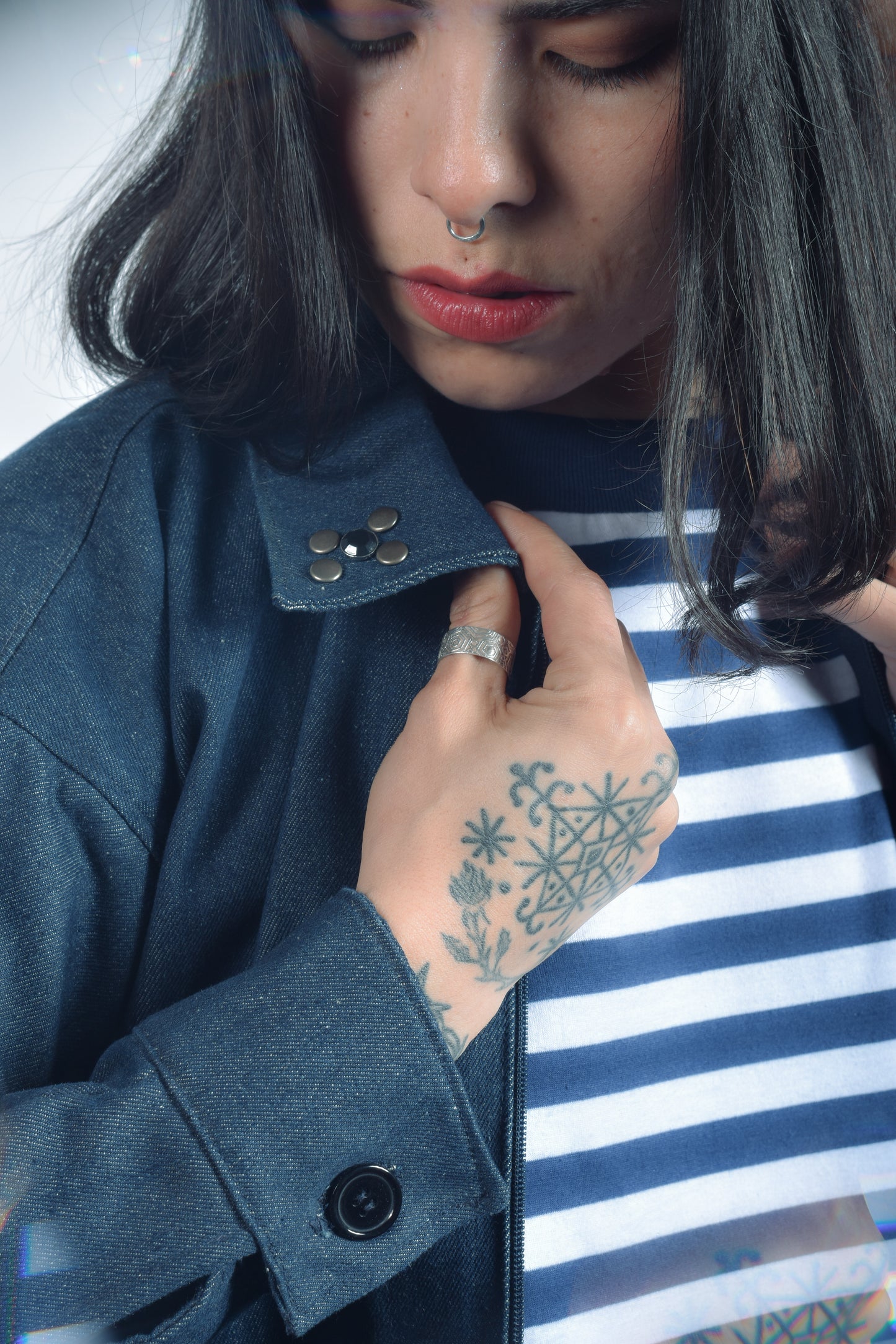 Chaqueta Denim Remaches