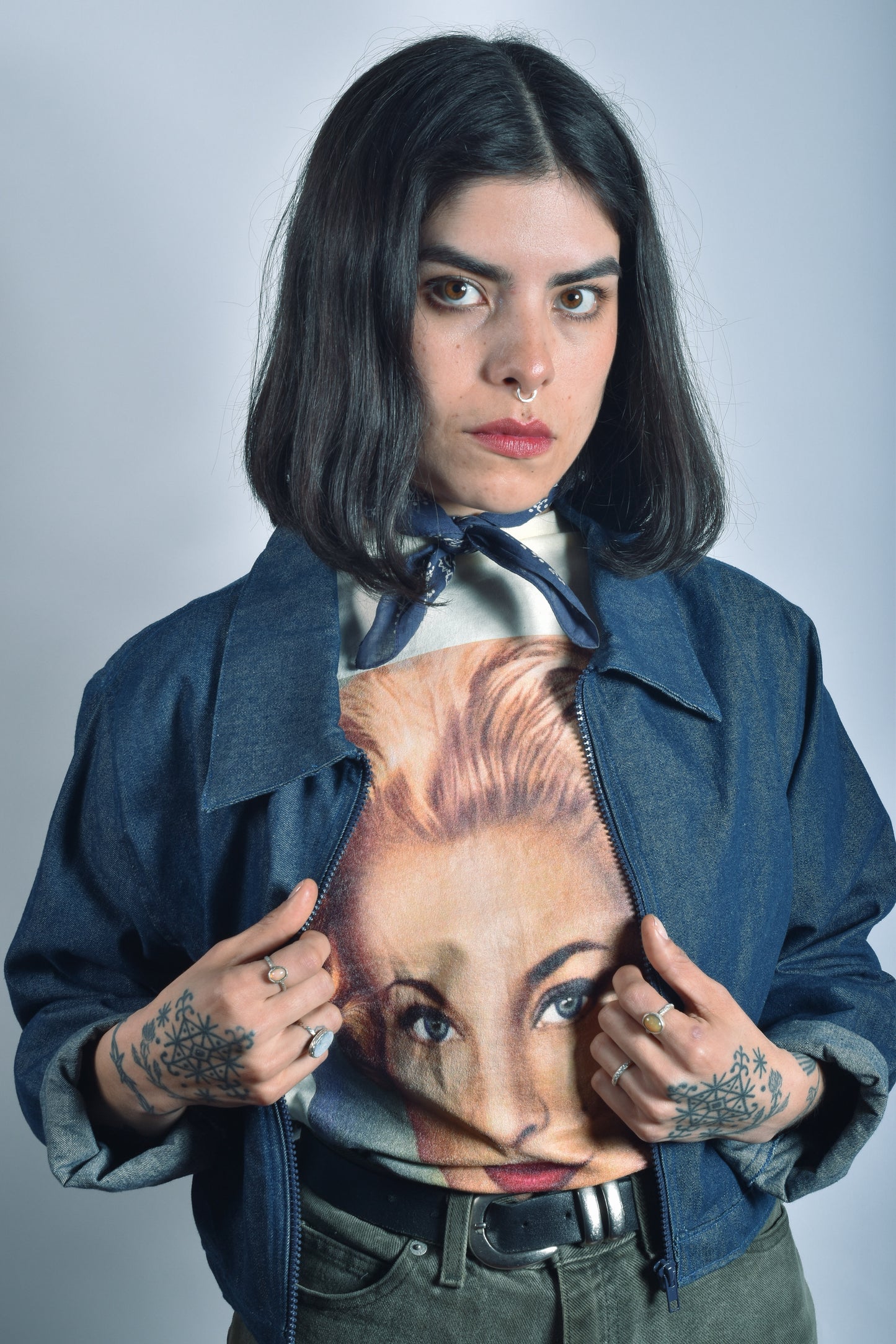 Chaqueta Denim Dragón