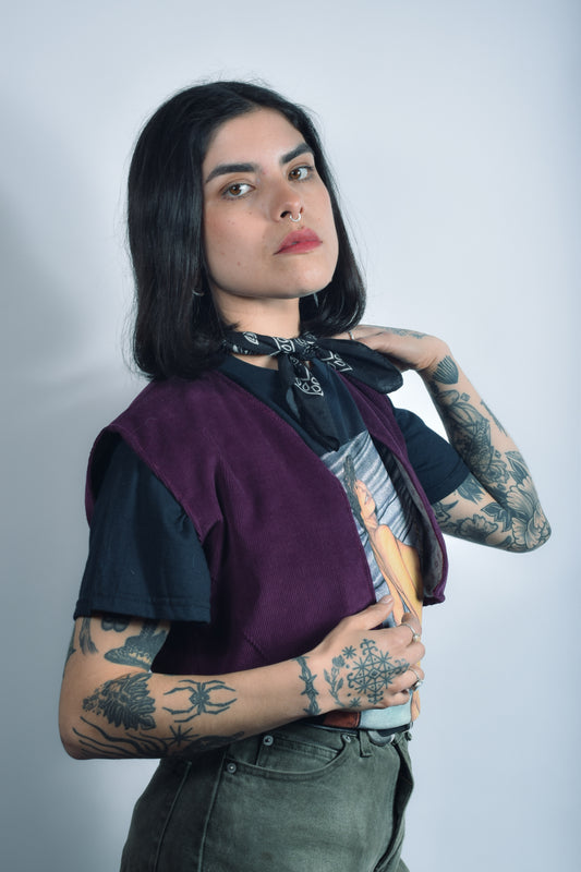 Bolero Cotelé burdeo