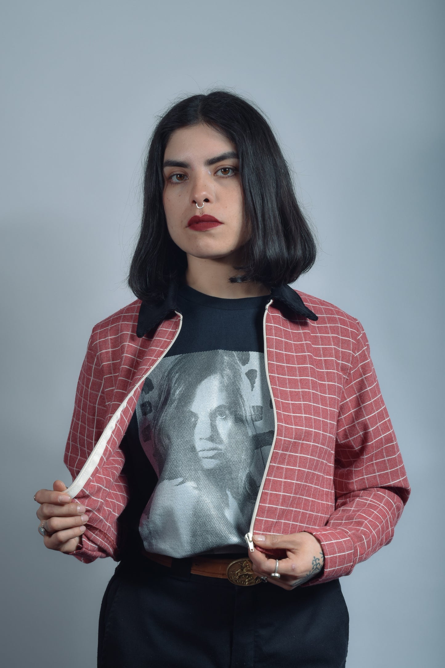 Chaqueta Lanilla cuadros #1