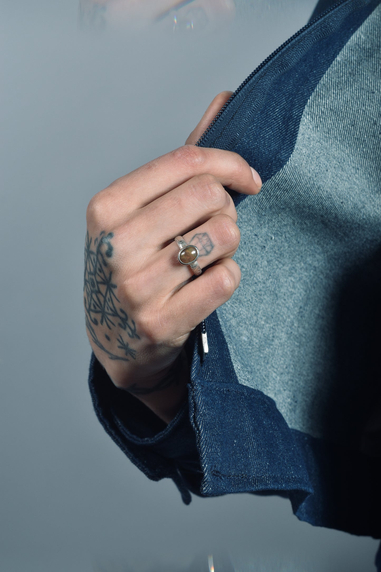 Chaqueta Denim Remaches