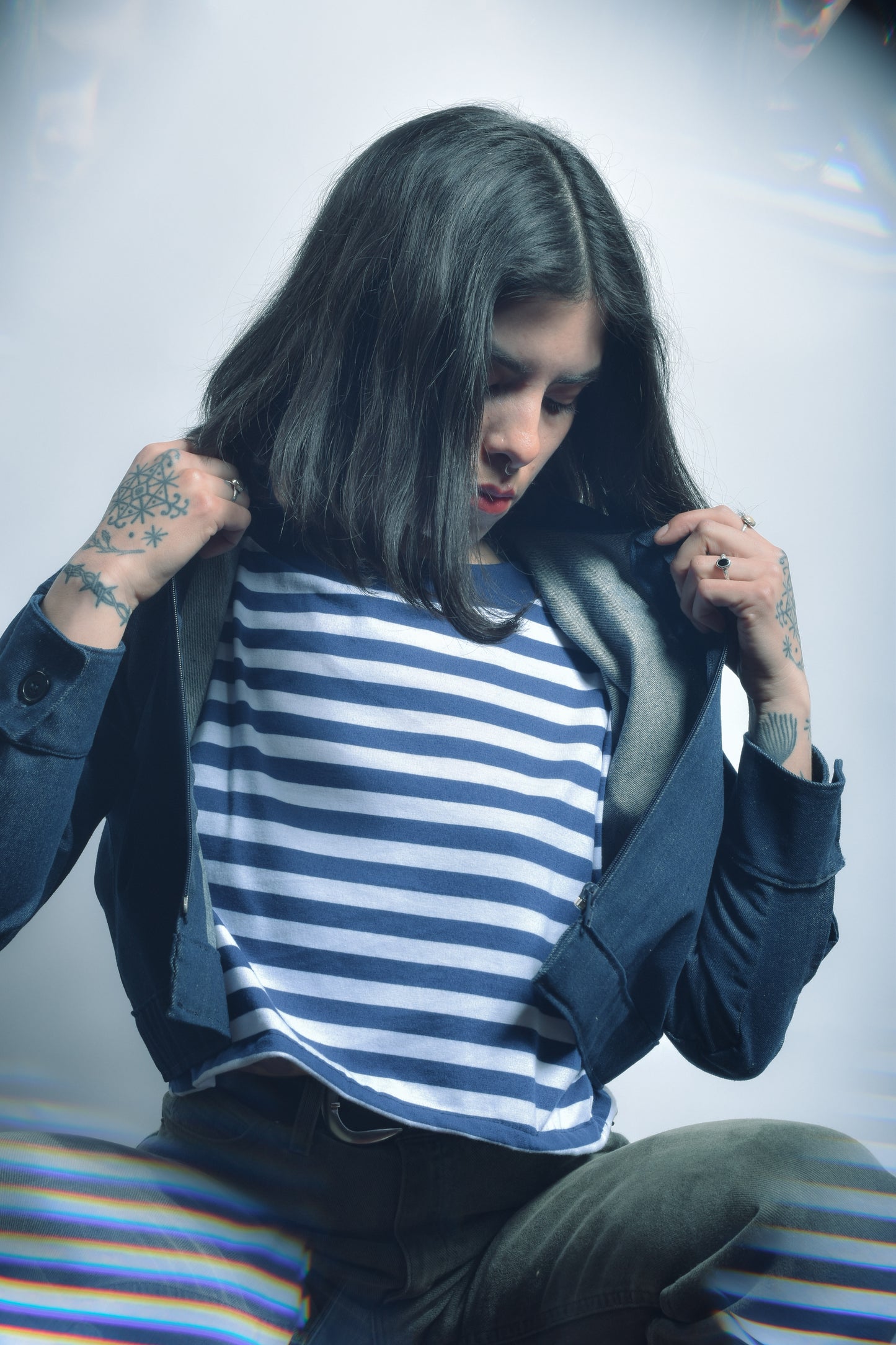 Chaqueta Denim Remaches
