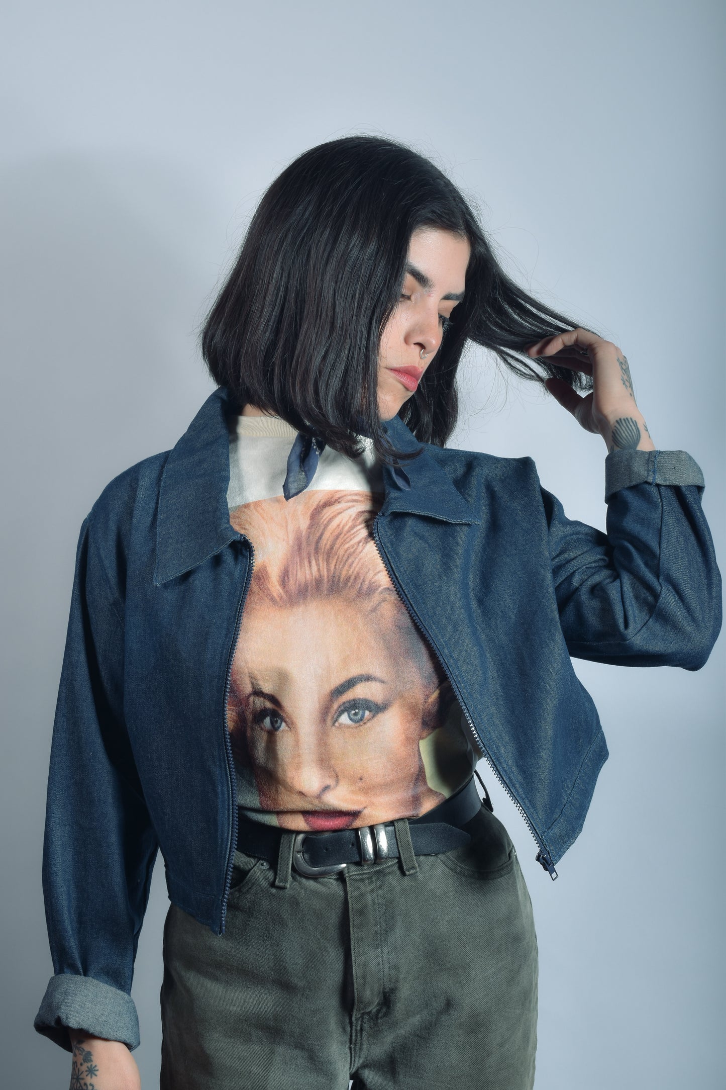 Chaqueta Denim Dragón