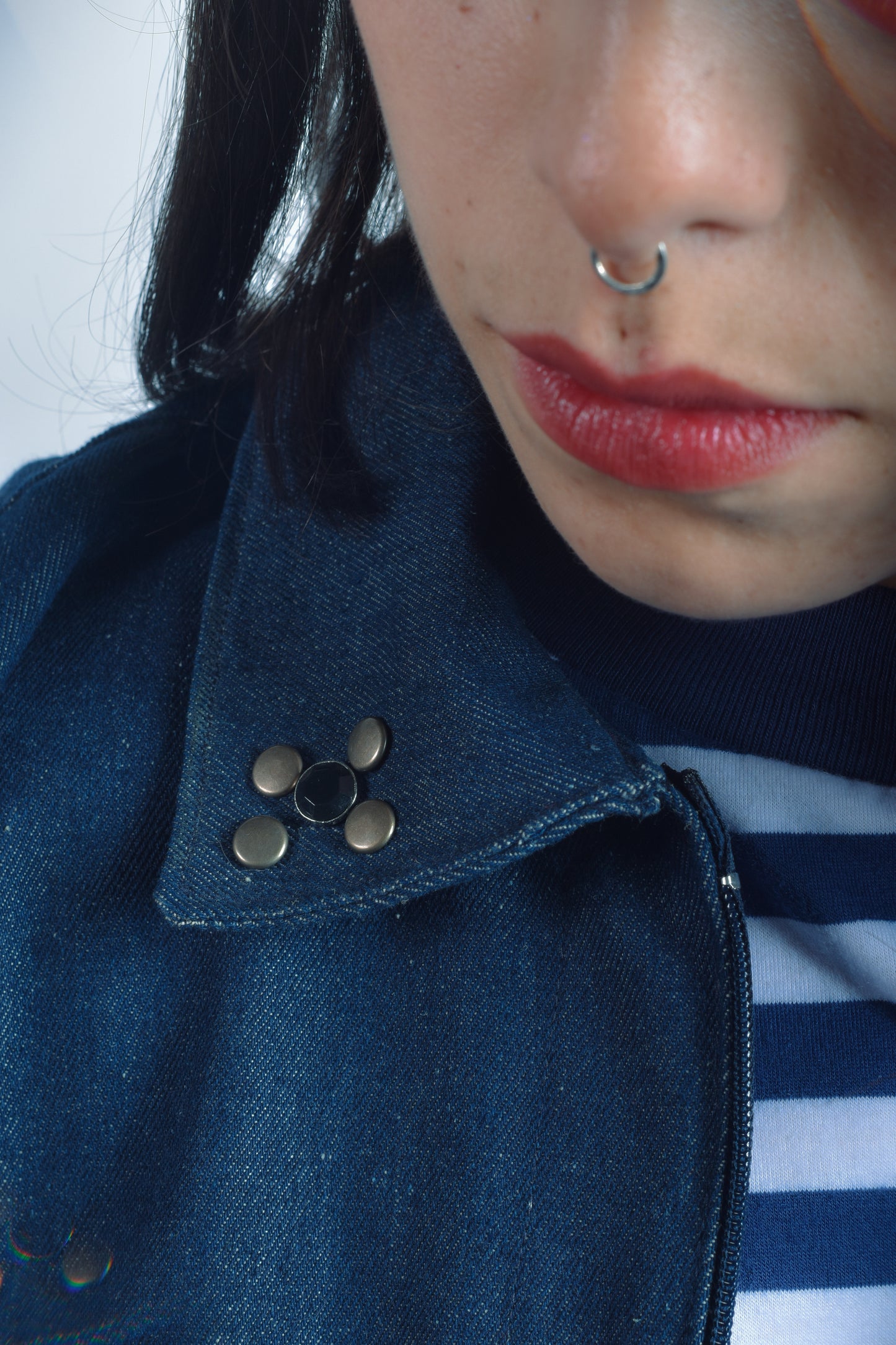 Chaqueta Denim Remaches
