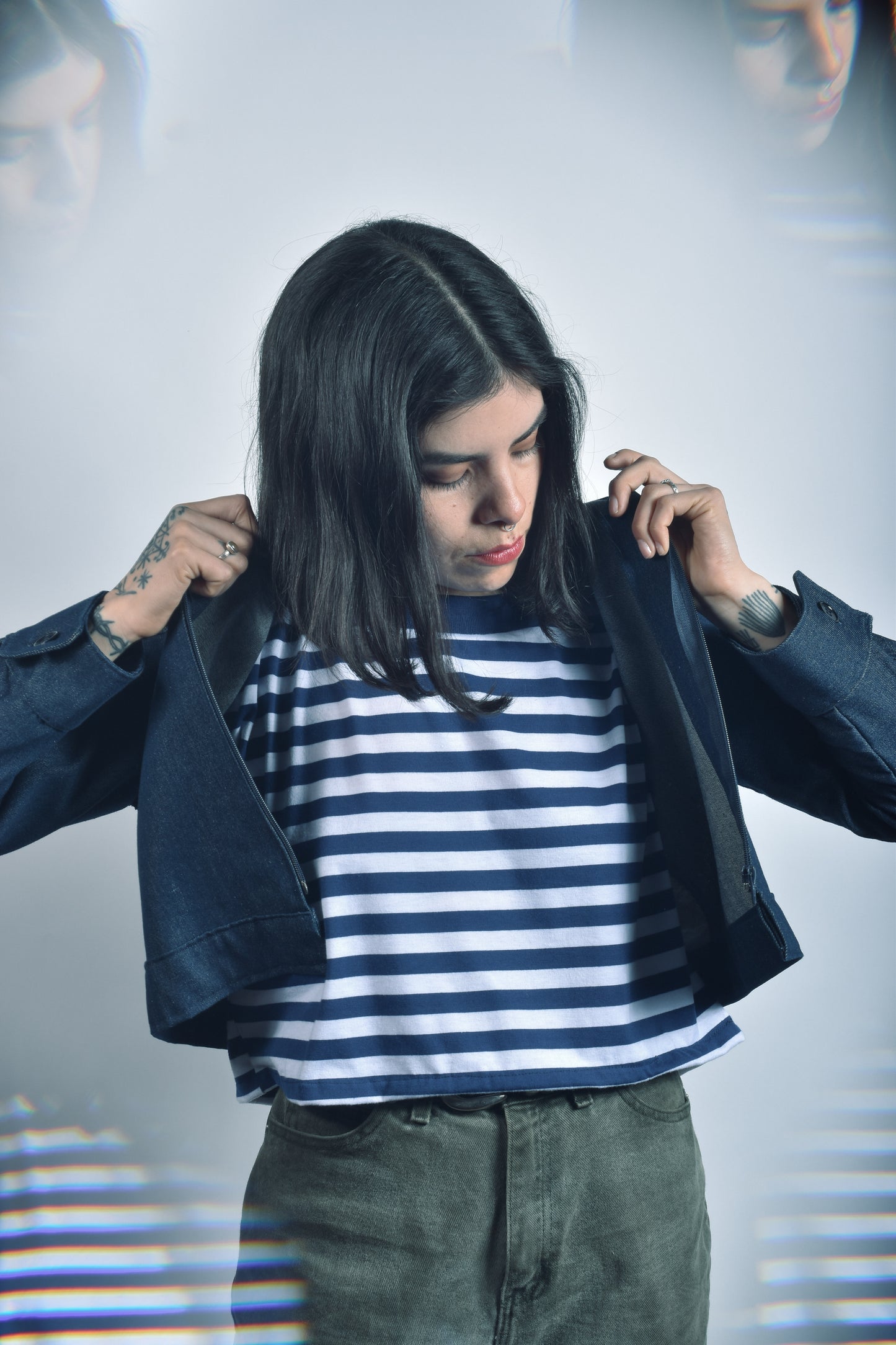 Chaqueta Denim Remaches